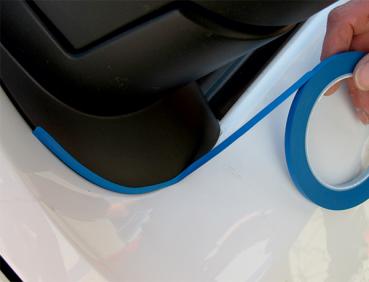 Preview: Konturenband, Trennband, Blau, 9mm breit, 33m Rolle